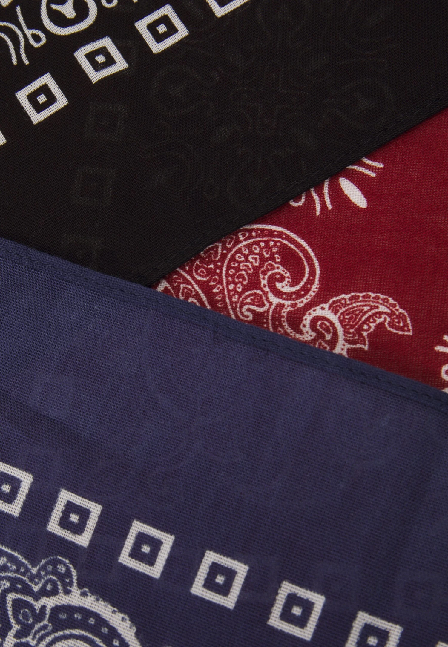 Pier One Unisex - Halsdoek - Black/Blue/Red 5 Pier One Unisex - Halsdoek - Black/Blue/Red - Afbeelding 3