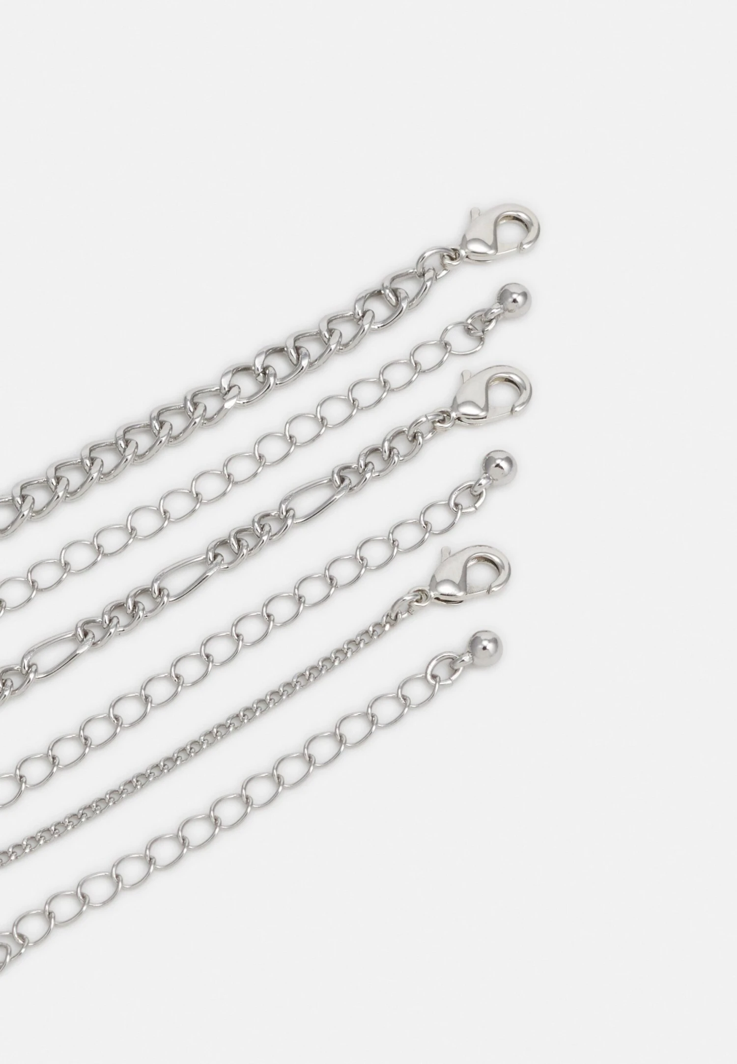 Pier One Unisex 3 Pack - Ketting - Silver-Coloured 4 Pier One Unisex 3 Pack - Ketting - Silver-Coloured - Afbeelding 2