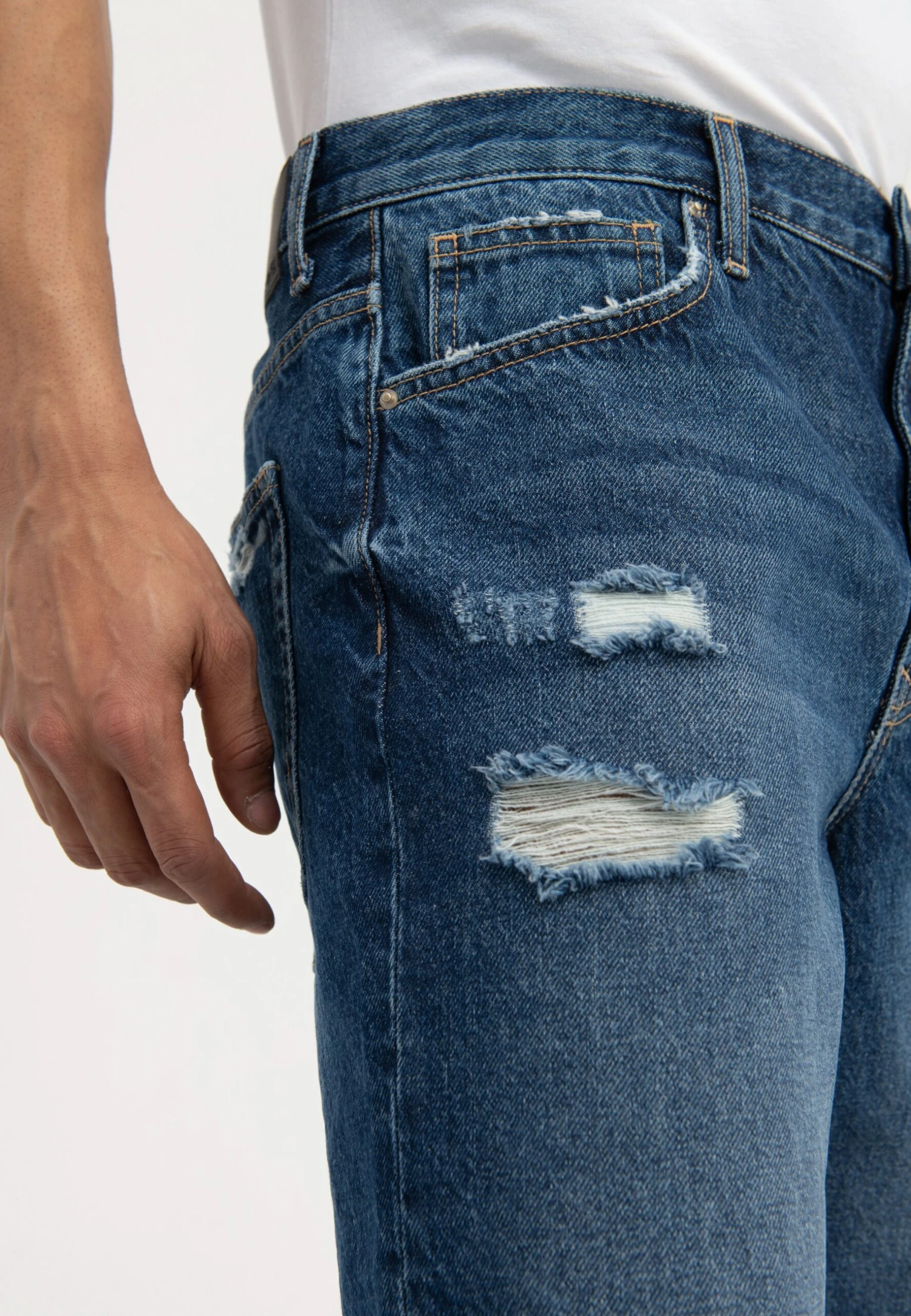 Pier One Jeansshort - Dark Blue Denim 6 Pier One Jeansshort - Dark Blue Denim - Afbeelding 4