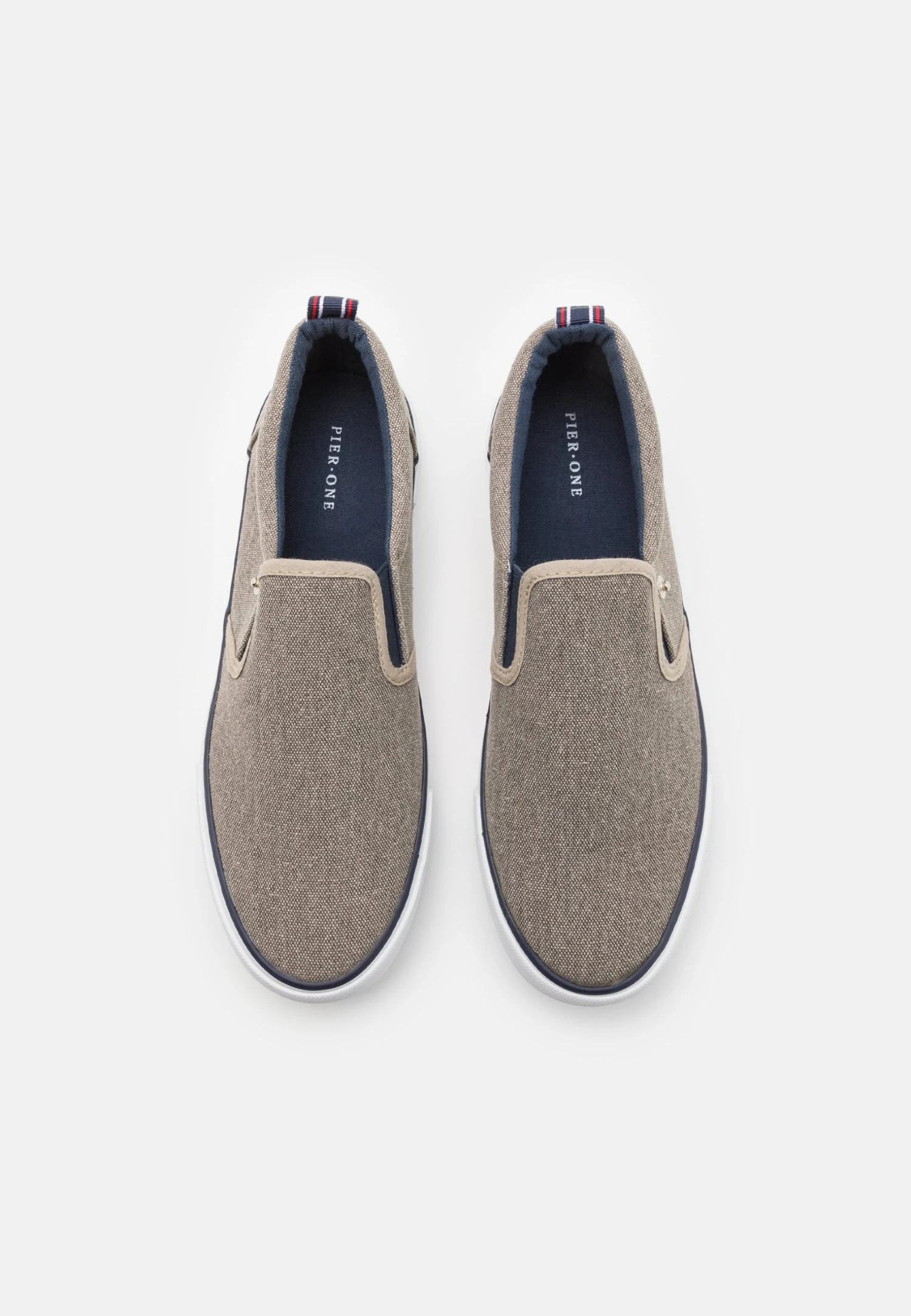 Pier One Unisex - Sneakers Laag - Taupe 6 Pier One Unisex - Sneakers Laag - Taupe - Afbeelding 4