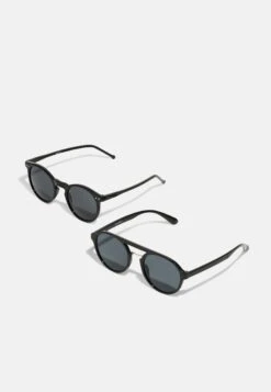 Pier One Unisex 2 Pack - Zonnebril - Black
