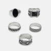 Pier One 5 Pack - Ring - Silver-Coloured 2 Pier One 5 Pack - Ring - Silver-Coloured -Pier One 65768a75a5d543ca91b10f69f03754c4