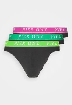 Pier One Branded Waistband Briefs 3 Pack - Slip - Black 12 Pier One Branded Waistband Briefs 3 Pack - Slip - Black -Pier One 68332279d8a640caac60267b6cd7c785