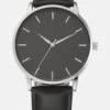 Pier One Horloge - Black/Silvercoloured 2 Pier One Horloge - Black/Silvercoloured -Pier One 7935ed590a9743b99815e64729d95e1c