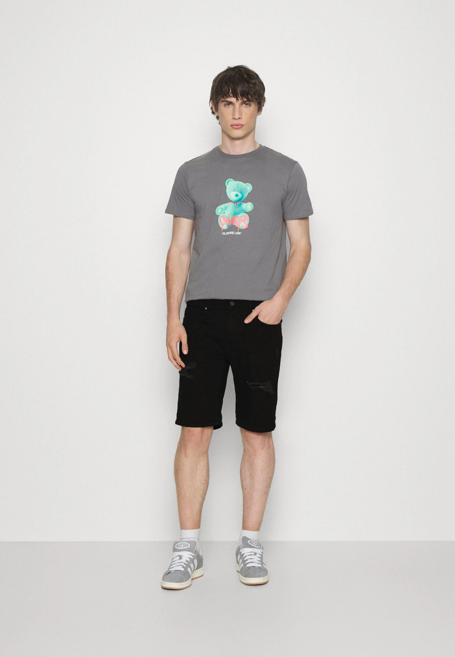 Pier One Unisex 2 Pack - Jeansshort - Blue/Black Denim 3 Pier One Unisex 2 Pack - Jeansshort - Blue/Black Denim