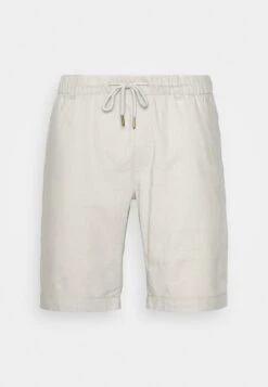 Pier One Linen Blend Drawcord Shorts- Shorts - Beige -Pier One ad307b3758f94473ba5277a4cff77e39