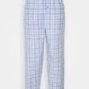 Pier One Pyjamabroek - Light Blue/White -Pier One b5ede060a480464880aa0ac8c576f7a6