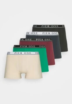Pier One 5 Pack - Onderbroeken - Beige/Green/Bordeaux -Pier One bc7bad60932445cabd41ffd20695bb0b