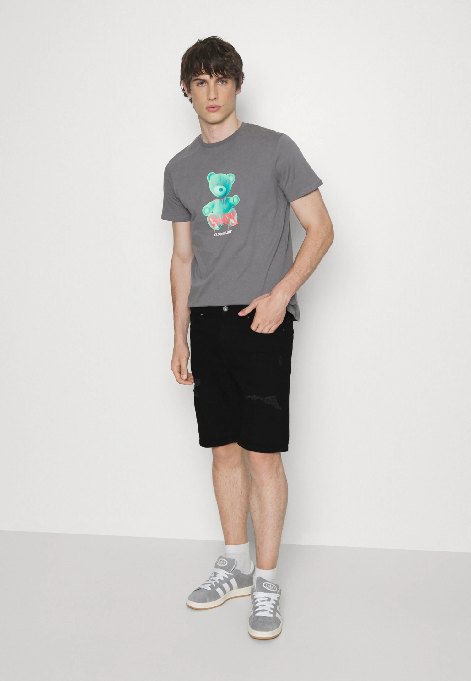 Pier One Unisex 2 Pack - Jeansshort - Blue/Black Denim 7 Pier One Unisex 2 Pack - Jeansshort - Blue/Black Denim - Afbeelding 5