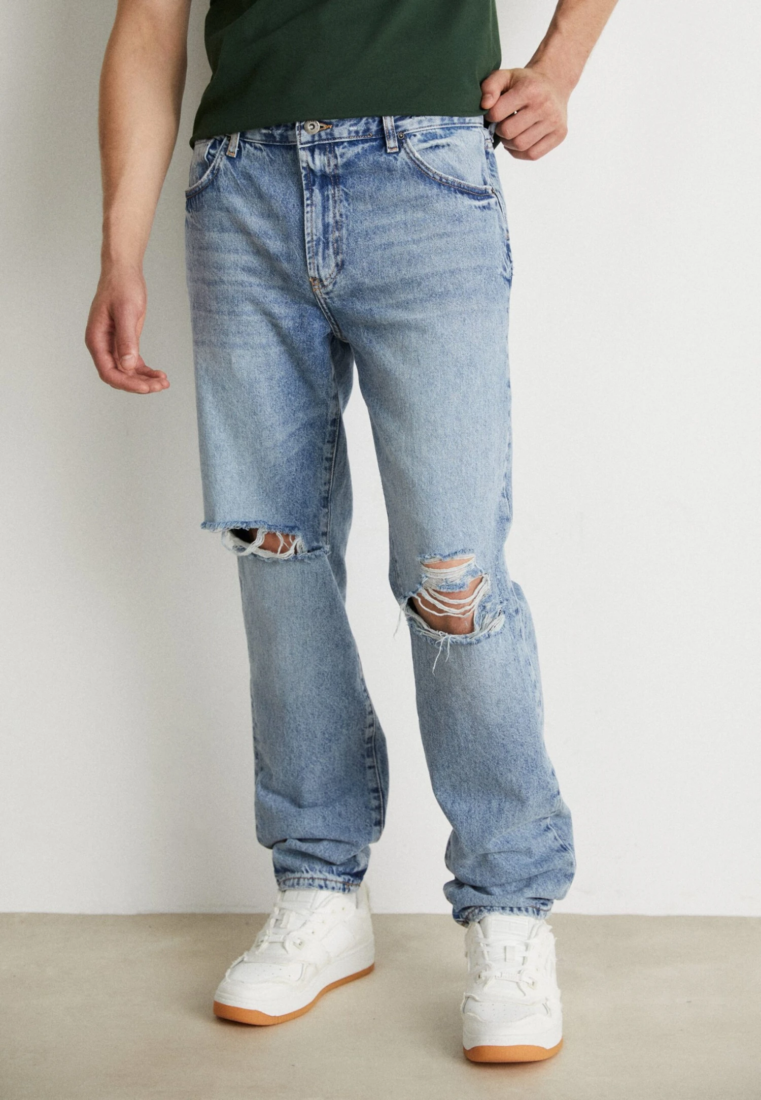 Pier One Relaxed Fit Jeans - Dark Blue Denim 3 Pier One Relaxed Fit Jeans - Dark Blue Denim