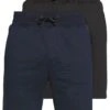 Pier One 2 Pack - Shorts - Dark Blue/Black 2 Pier One 2 Pack - Shorts - Dark Blue/Black -Pier One eee667fe5816453a9c270d93494b5613
